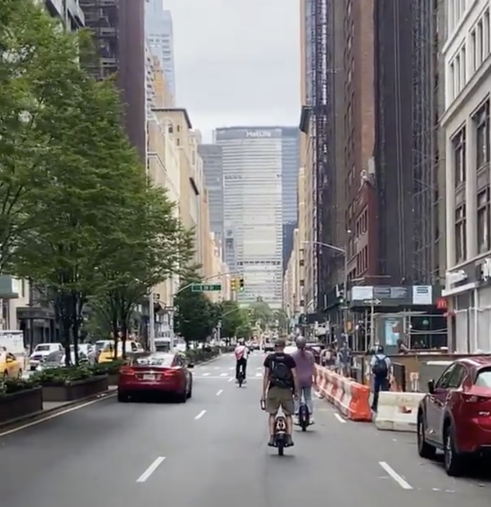 Unicycling up to Central Park