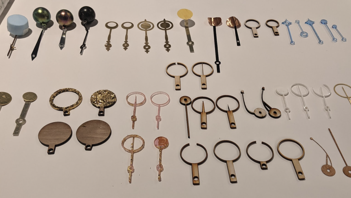 Clock-hand experiments