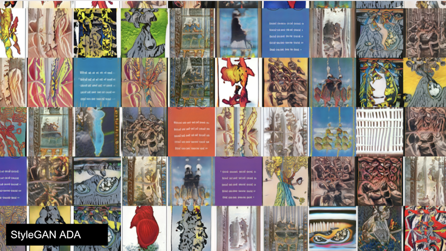 Generated tarot cards