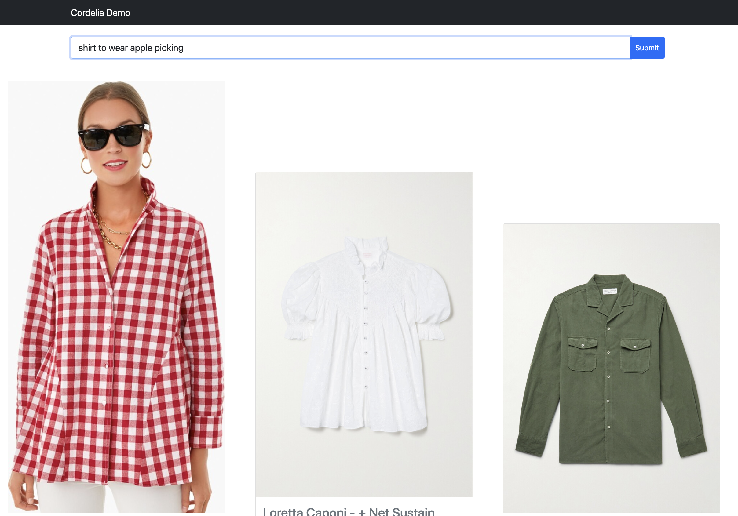 "Shirt to wear apple picking"