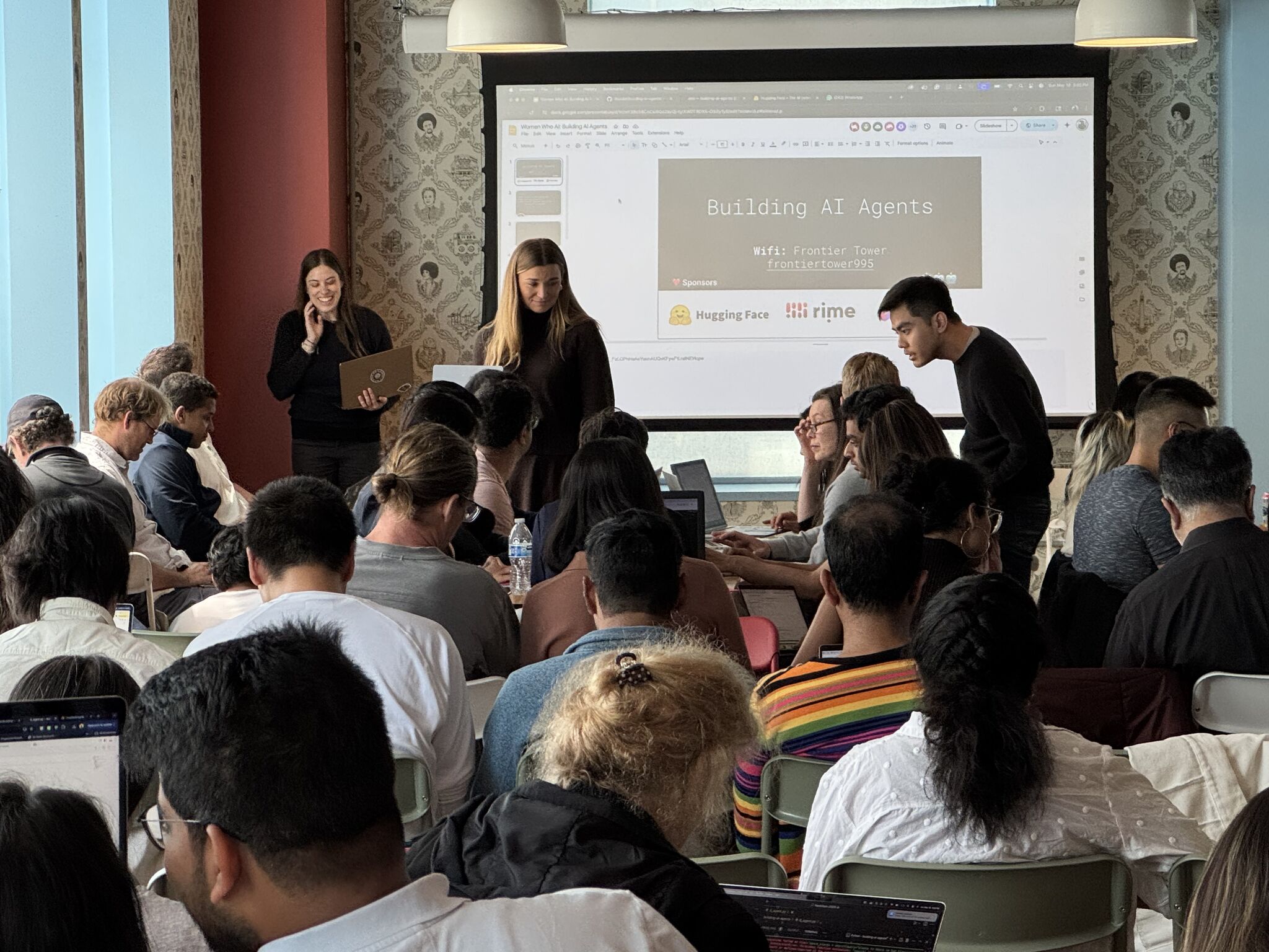 Building AI Agents workshop at Frontier Tower
