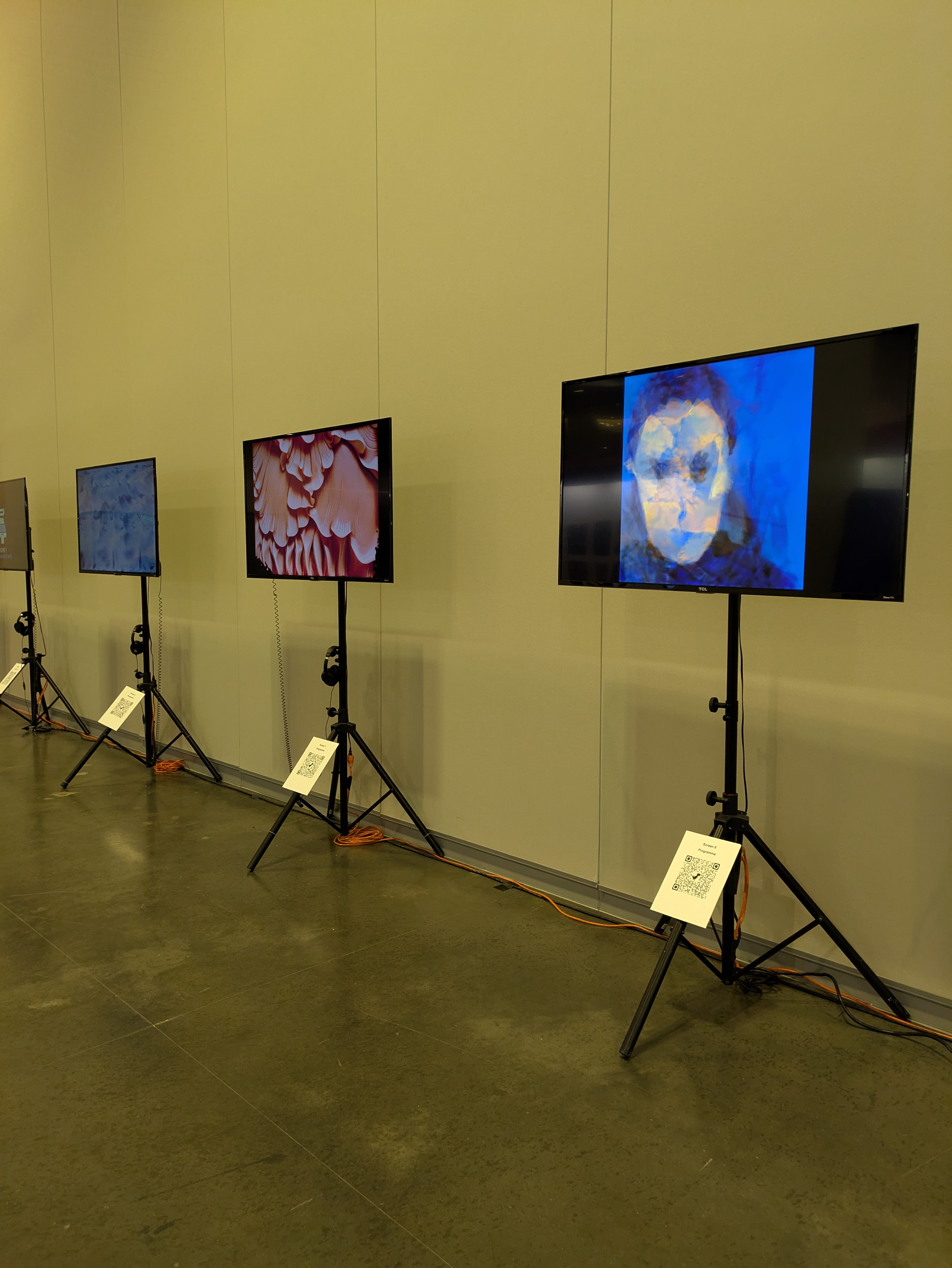 Presenting the interactive version at the gallery