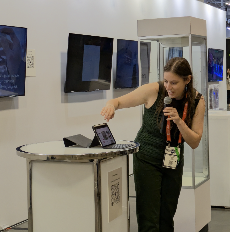 Demoing the Mosaic Builder at CVPR