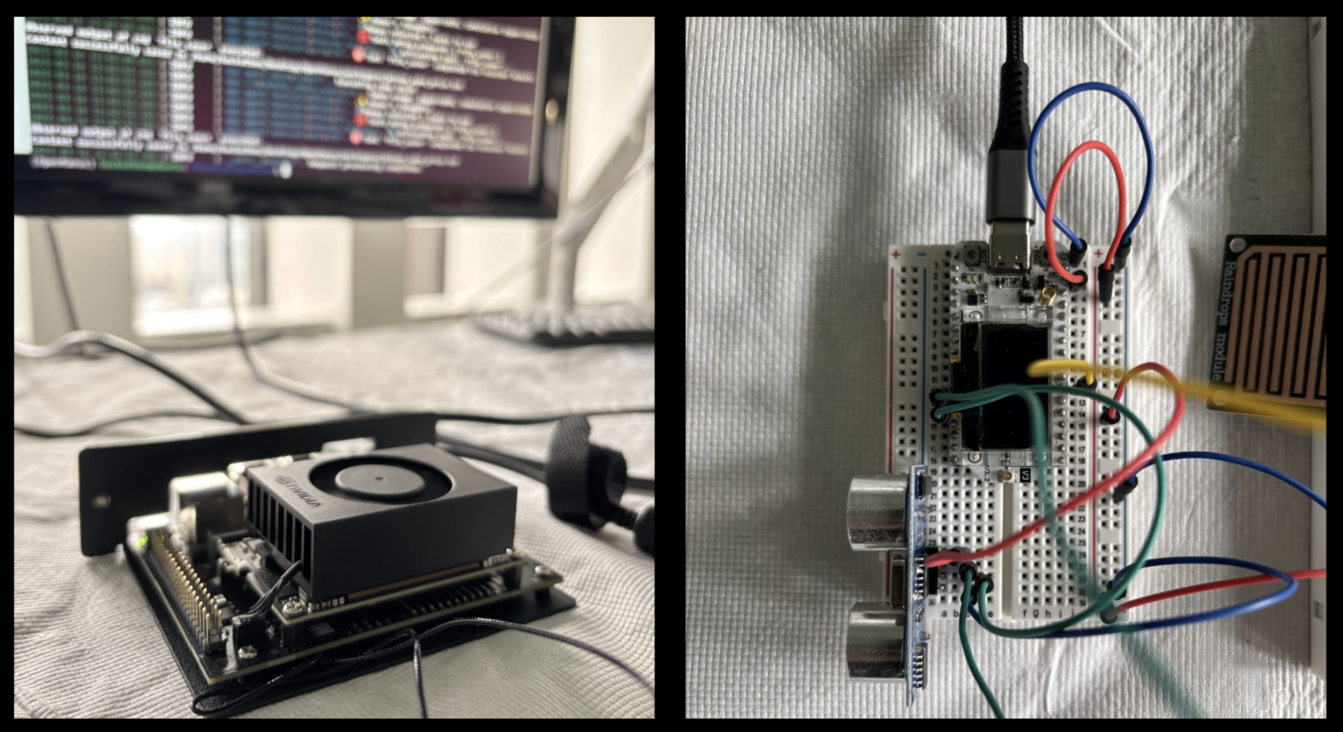 Jetson Nano and ESP-32 sensor array