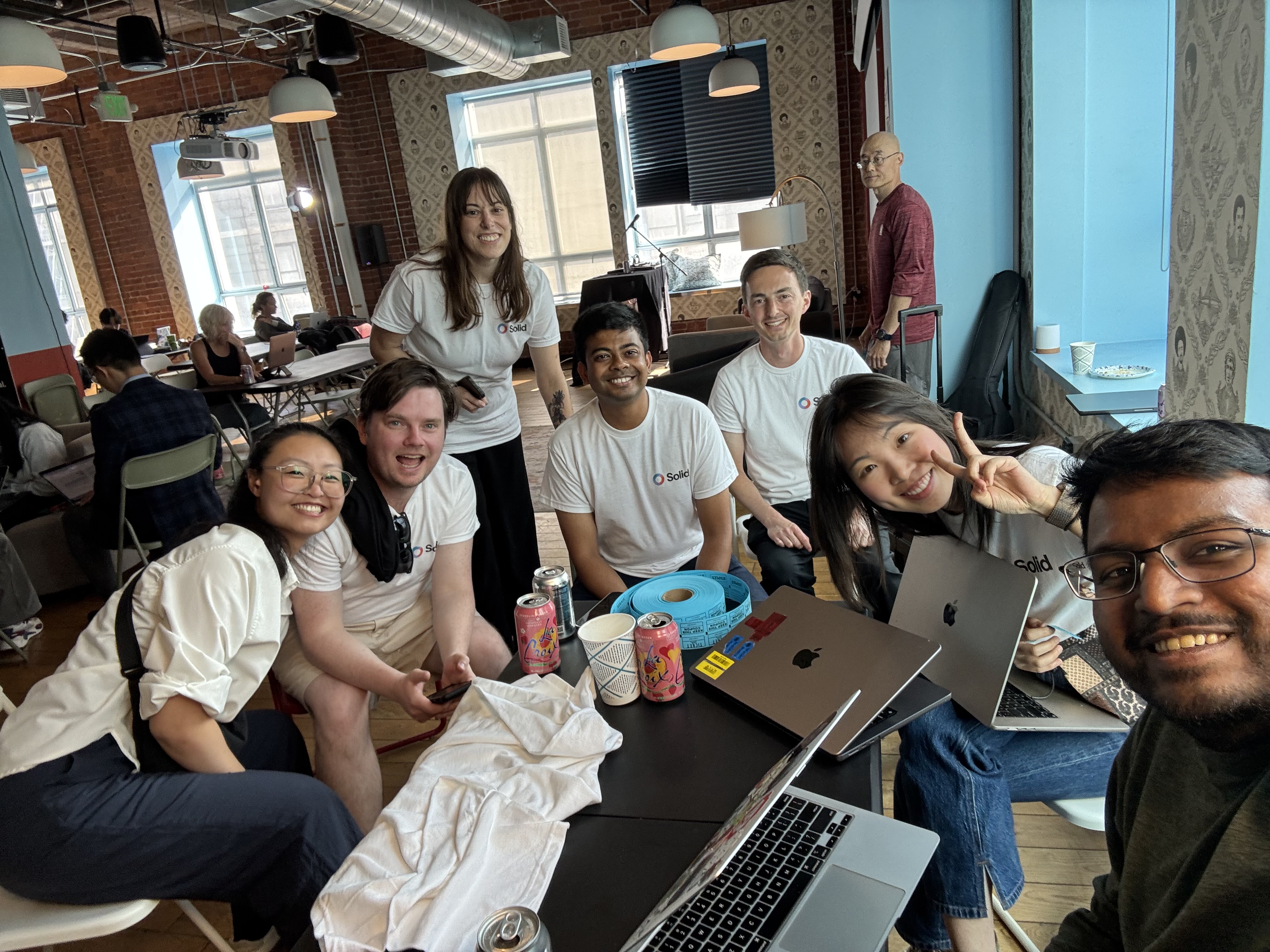 Solid Vibe Labs volunteers (or, friends from Boston)