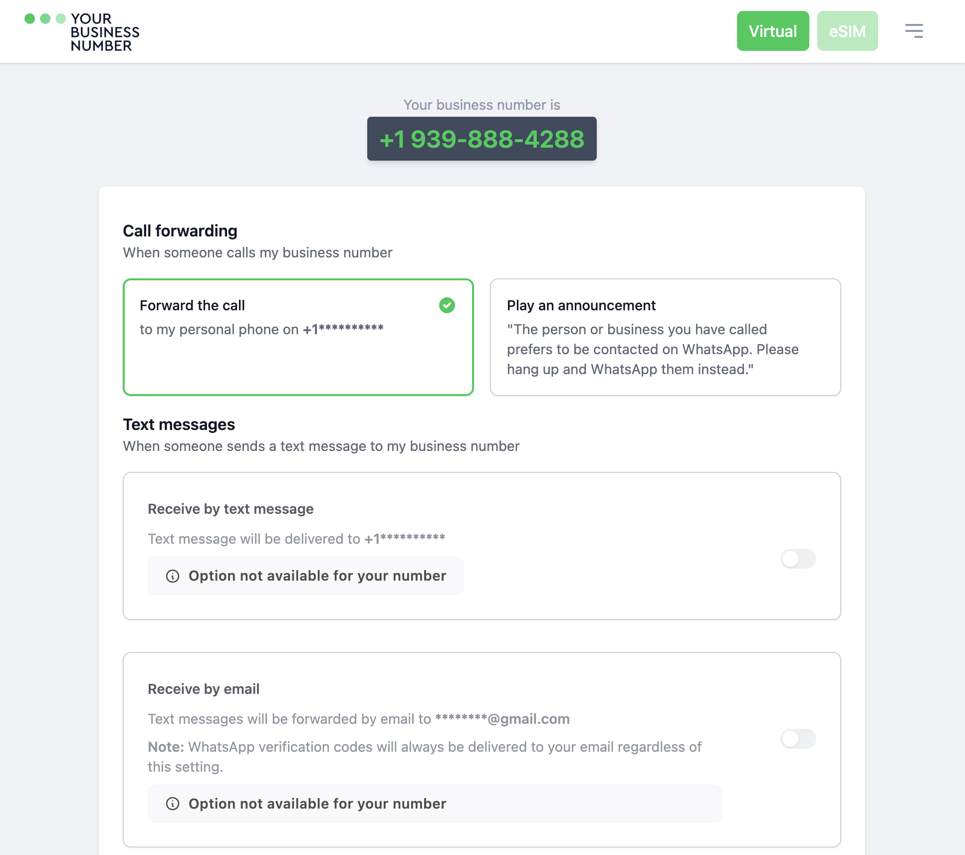 Your Business Number Dashboard Your Business Number Dashboard
