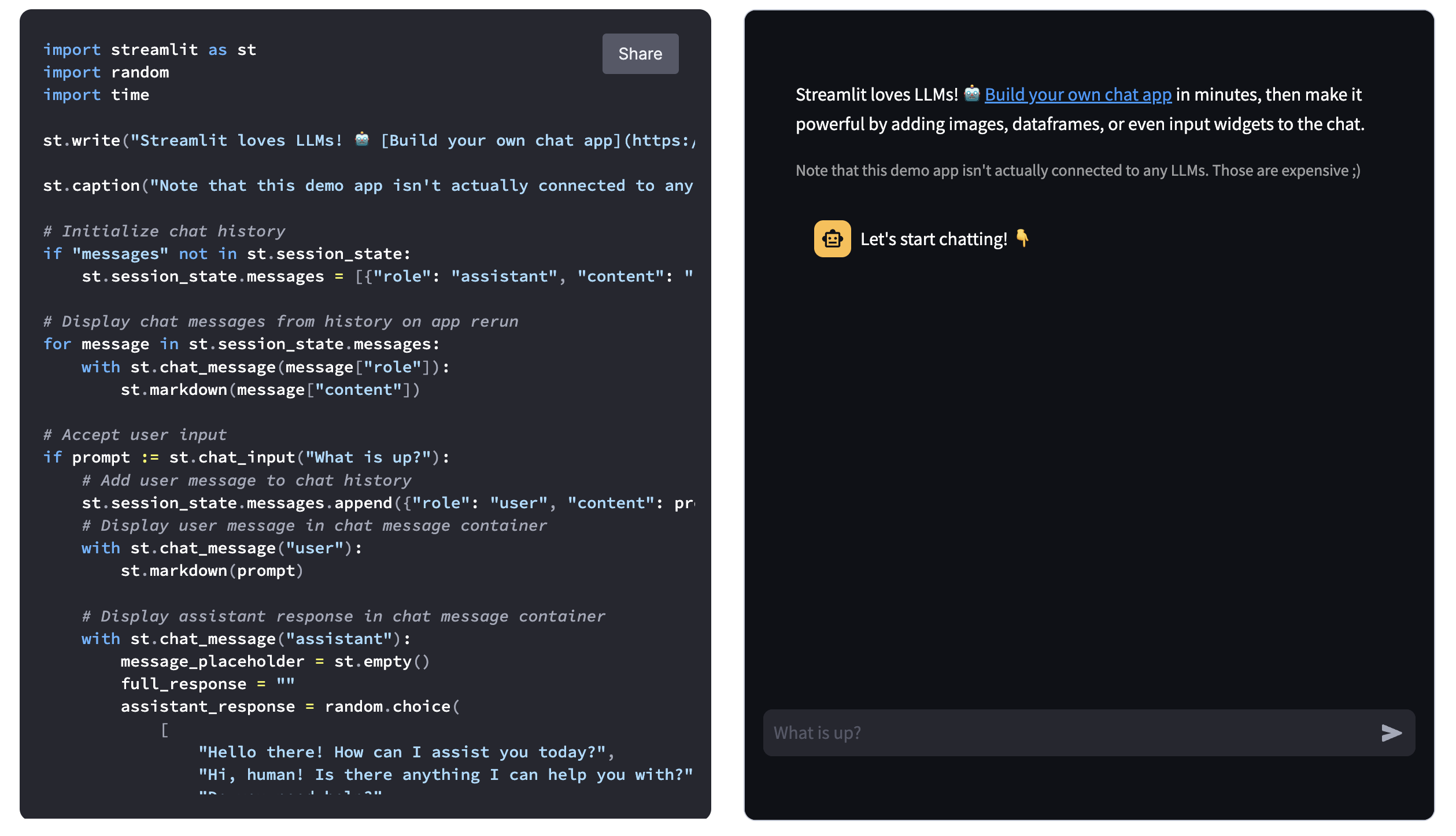 Sample Streamlit Application